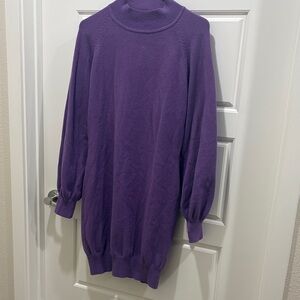 Super Soft Mock Neck Sweater Dress